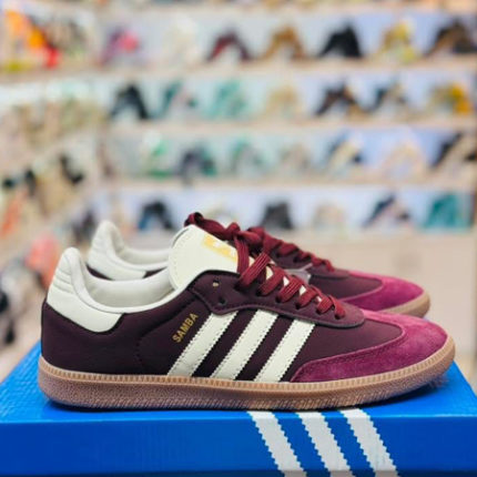 Maroon Crewht Gold